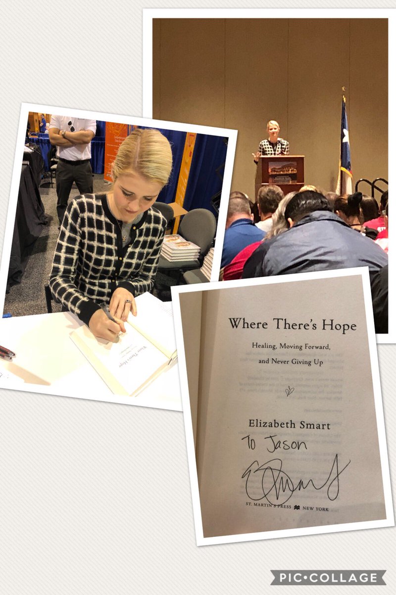 Lucky to see Elizabeth Smart at #TXPSC2018 . Very engaging story.