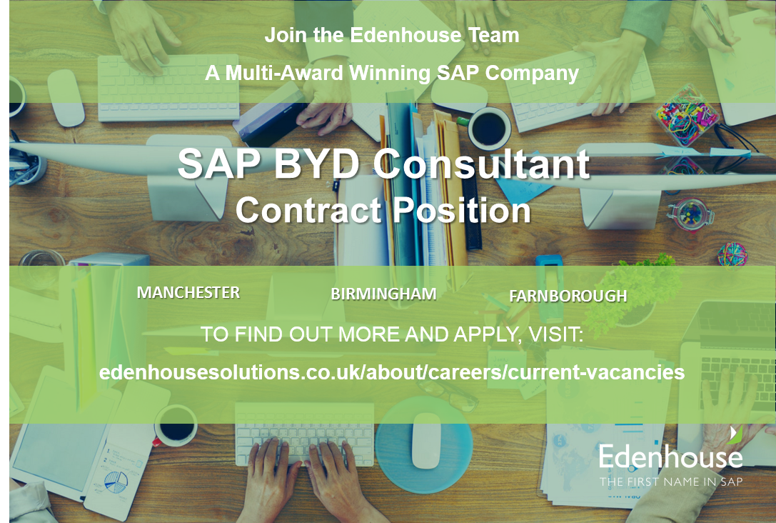 EdenhouseTalent's tweet photo. Fantastic SAP BYD Contract opportunity at Edenhouse to start ASAP!

Please get in touch today to find out more information! #SAP #Jobs #Hiring #JobOpening https://t.co/zKHCKIllN9