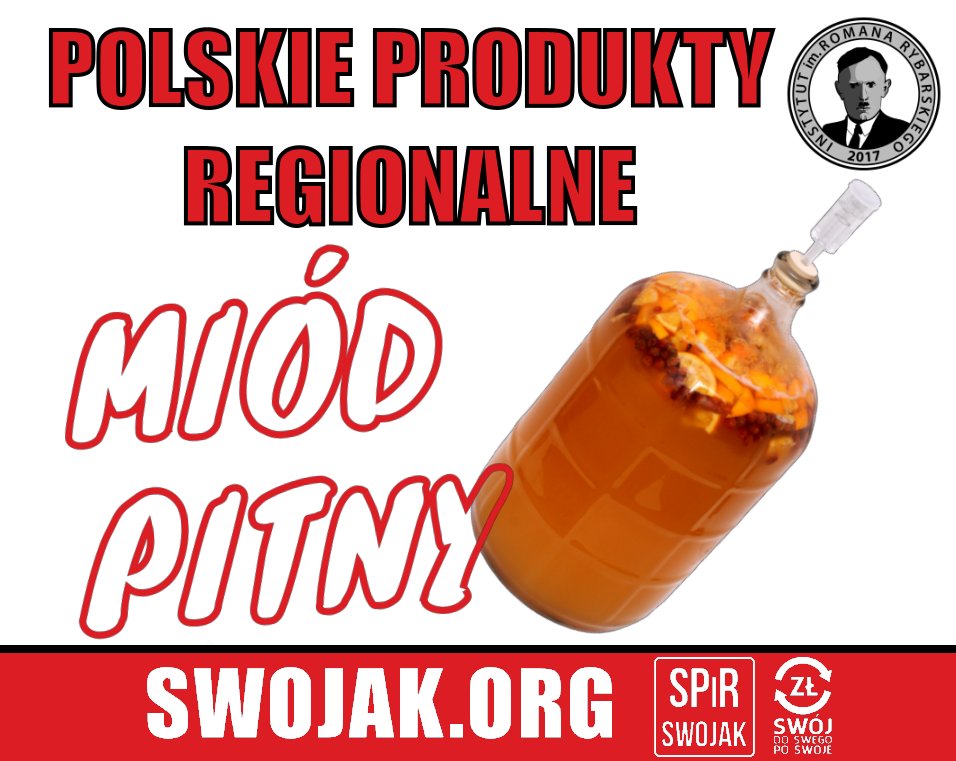 SPiR_SWOJAK's tweet photo. #Miódpitny to tradycyjny #napój #alkoholowy powstały w wyniku fermentacji brzeczki miodu pszczelego, najczęściej lipowego. Wspieramy polską #tradycję. #miód #miodypitne #alkohol #produktyregionalne #miody @Pszczelarstwo @PasiekaAron @PasiekaPreluki @izby_rolnicze @MRiRW_GOV_PL https://t.co/uT0kNa0z6D