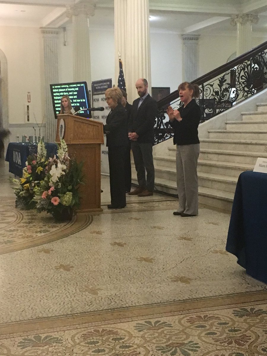 MassMOVA's tweet photo. Congrats to Nancy Alterio on receiving the Gerard D. Downing Leadership Award #VRM18 https://t.co/uWxH8px4qP