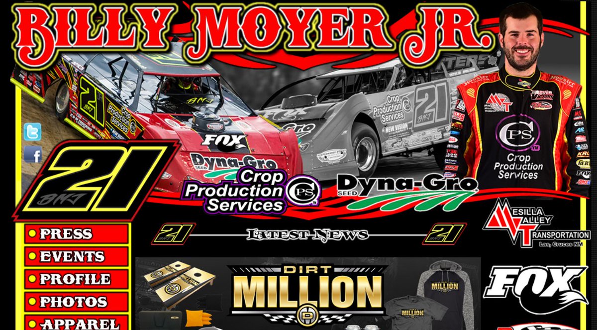 RealBenShelton's tweet photo. A brand-new website has been launched for MSR Mafia client and World of Outlaws Craftsman Late Model Series driver, @21BMJ . Check it out at https://t.co/lQF9w1AiHH and contact me today about getting a custom website for your race team. https://t.co/NZ7oPCFb7y