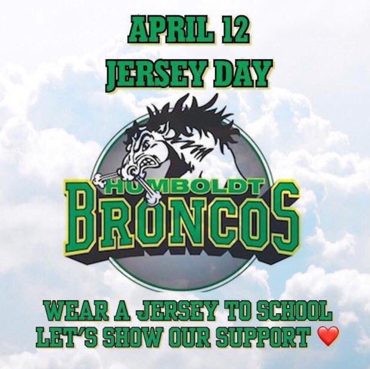 On Thursday, April 12 Westwood will join schools across Canada in wearing jerseys in a show of support for the Humboldt Broncos tragedy.  <a href="/FMPSD/">Fort McMurray Public School Division</a> #ymm