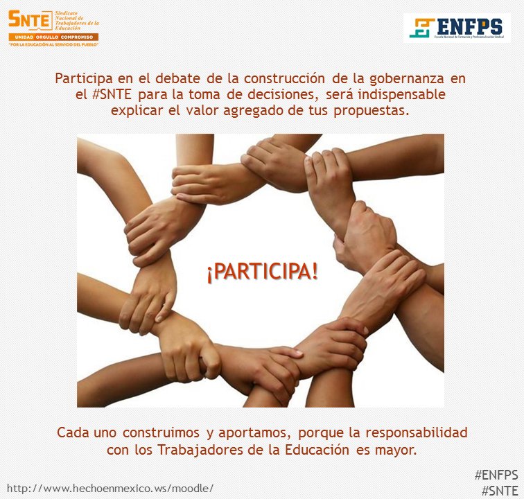 ENFPS_NACIONAL's tweet photo. Participa en la construcción de la #gobernanza en el #SNTE.
#InspiraATuEquipo #UnidadOrgulloCompromiso 

#ENFPS #CNFPS #SNTE
@CnfsSnte @EmigdioCoronado https://t.co/IUvKEtDjjj