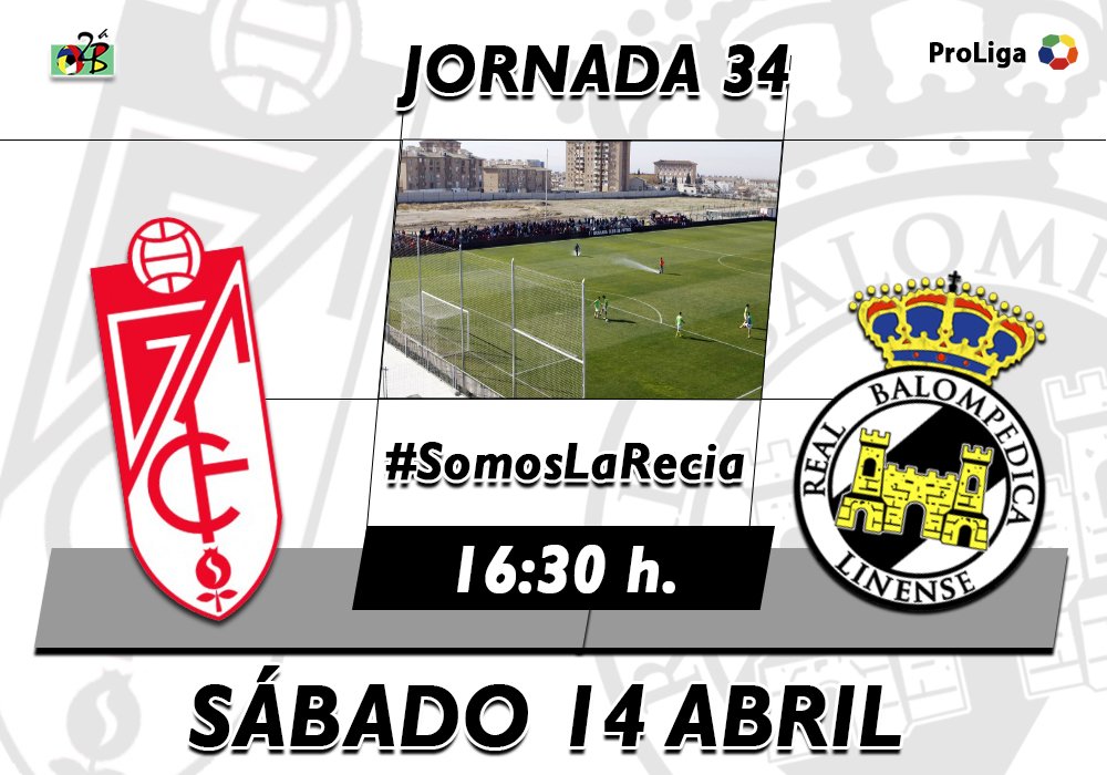 RBL1912's tweet photo. ⚽️PRÓXIMO PARTIDO⚽️

🆚Granada B
📆Sáb. 14 Abril
🕟16:30 h.
🏟️Ciudad Deportiva Granada CF
📊Jornada 34
#⃣#GranadaBBalona
💪🏼#LucharemosHastaElFinal https://t.co/GhZ1cXeko0