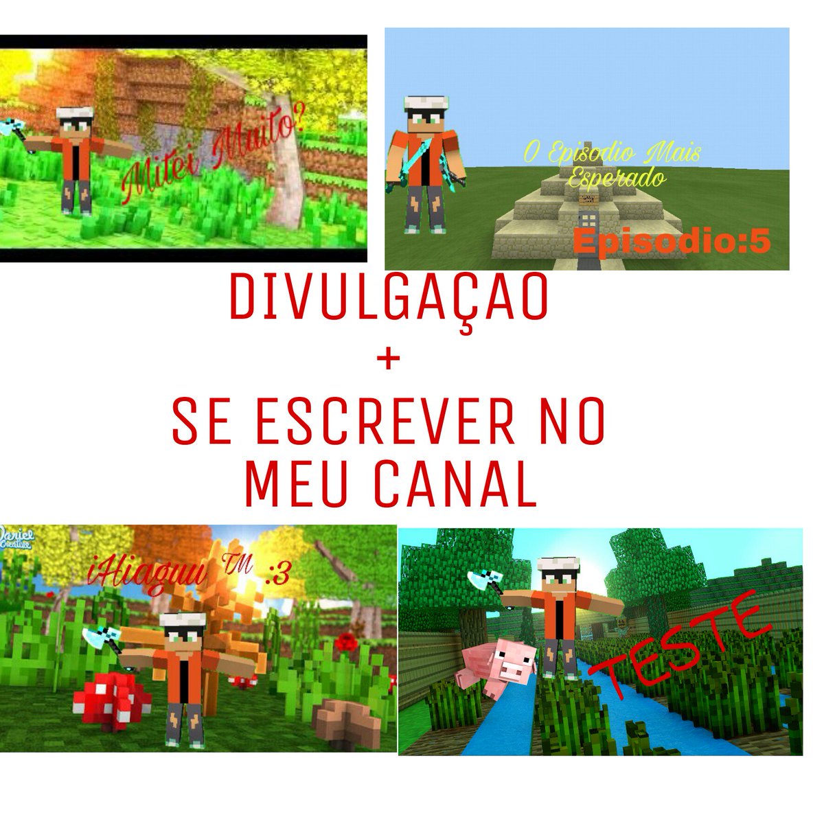 Aqui Esta A Tabela de Preços das Minhas ThumbNails
Escolhas:
Com Texto
Sem Texto