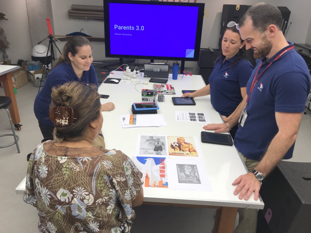 xnunezdp_tech's tweet photo. #GoogleTranslator and #AugmentedReality #AR help #Parents3.0 translate WW2-era posters from one language to their native one. #FDRrocks #FDRFabLab https://t.co/Qa0UrV757W