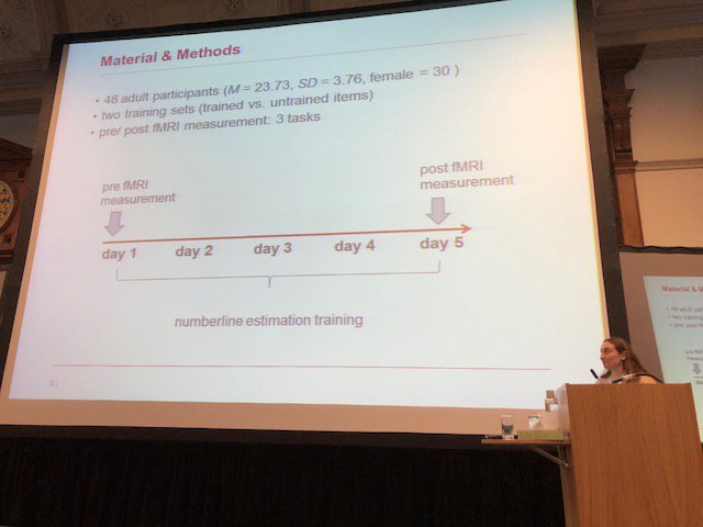 KKiili's tweet photo. Great talk about "Neurofunctional plasticity in fraction learning assessed by pre-post intervention fMRI" in #MCLS2018 presented by our collaborators from IWM @IWMtue #TUTGameLab https://t.co/8y42bKCvkj