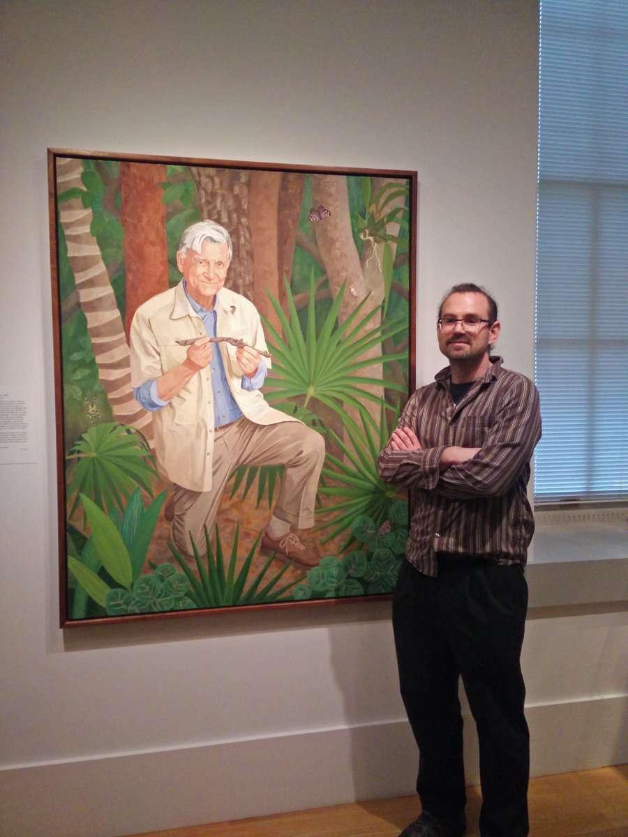 metarolism's tweet photo. I was excited to be in the presence of the likeness of E.O. Wilson at the Portrait Gallery in Washington D.C. #sociobiology #humblescience https://t.co/EDnzKy6Btq