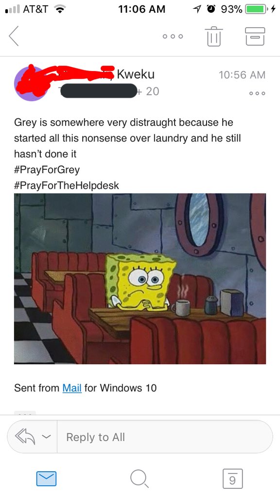 BHo0O0's tweet photo. So someone accidentally hit “reply all” to an email and now all of Bentley has taken full advantage. Thought I’d share some personal favorites #PrayforGrey https://t.co/lZ2Tdd139R
