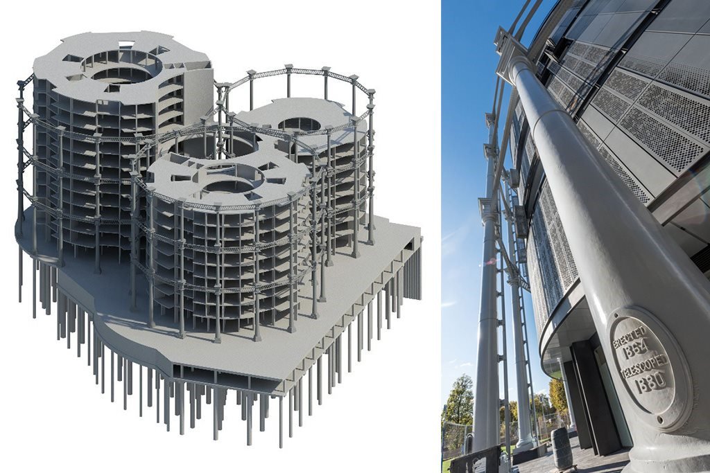 CNplus's tweet photo. How to turn Victorian gasholders into luxury apartments... https://t.co/xh2oHr5ikZ https://t.co/GSJJQXWFhv