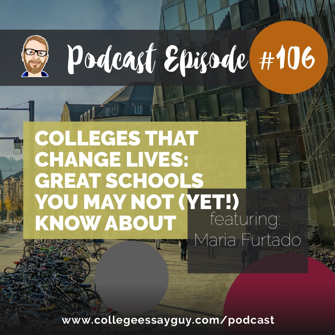 CollegeEssayGuy's tweet image. On this episode, my guest is Maria Furtado, the Executive Director of Colleges That Change Lives (@CTCLColleges), a nonprofit organization dedicated to the advancement and support of a student-centered college search process.

🎧 Listen: goo.gl/RW7m6D