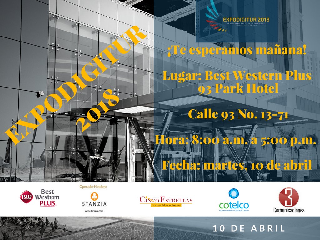 RCincoEstrellas's tweet photo. A pocas horas del evento de turismo más importante de la tecnología para el turismo. #MarketinDigital #MaketingHotelero #EXPODIGITUR2018 >> https://t.co/0leqgi0Bzt https://t.co/Ei540pOG5l