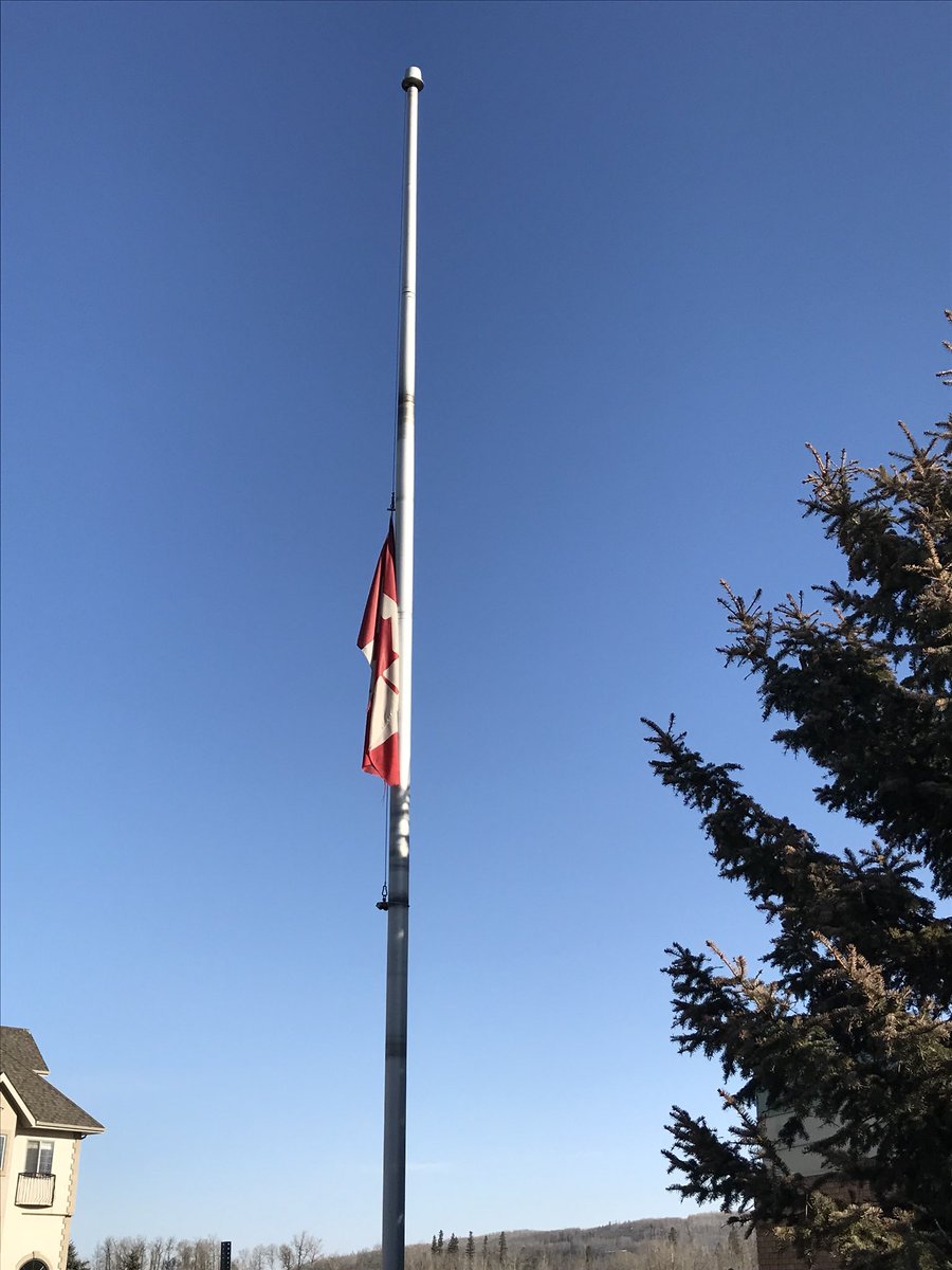 District Office and all 16 school flags are at half-mast for the <a href="/HumboldtBroncos/">Humboldt Broncos</a>. <a href="/DougNicholls2/">Doug Nicholls</a> #ymm