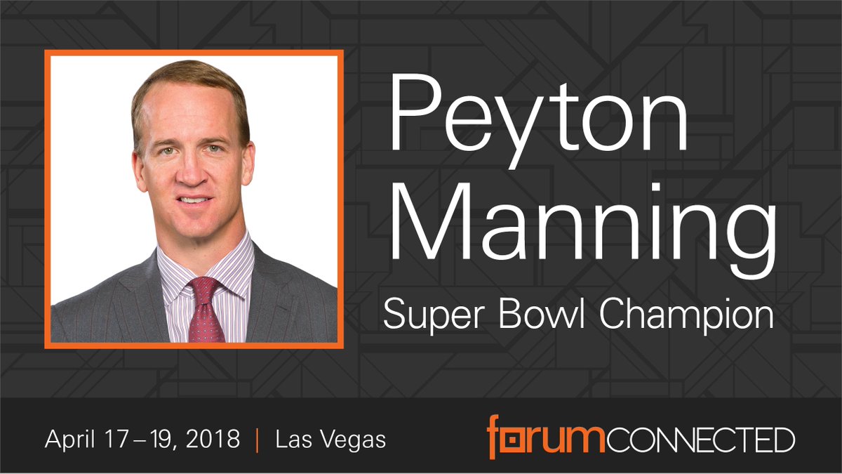 Fiserv's tweet photo. Inspiring stories of what it takes to compete and win from NFL legend and the league's only five-time MVP. Manning joins the General Session at #fiservforum on Thursday, April 19 https://t.co/zVi09dhDpf https://t.co/VfDE3RsNGX