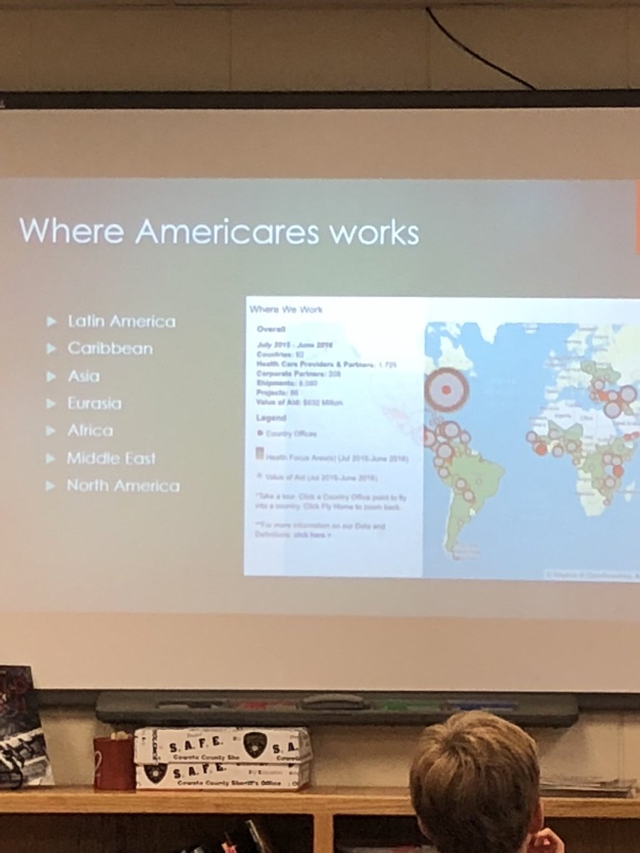 THS_5thgrade's tweet photo. Student presents argumentative essay to persuade class to donate to @Americares https://t.co/Ev4IsFMM6o