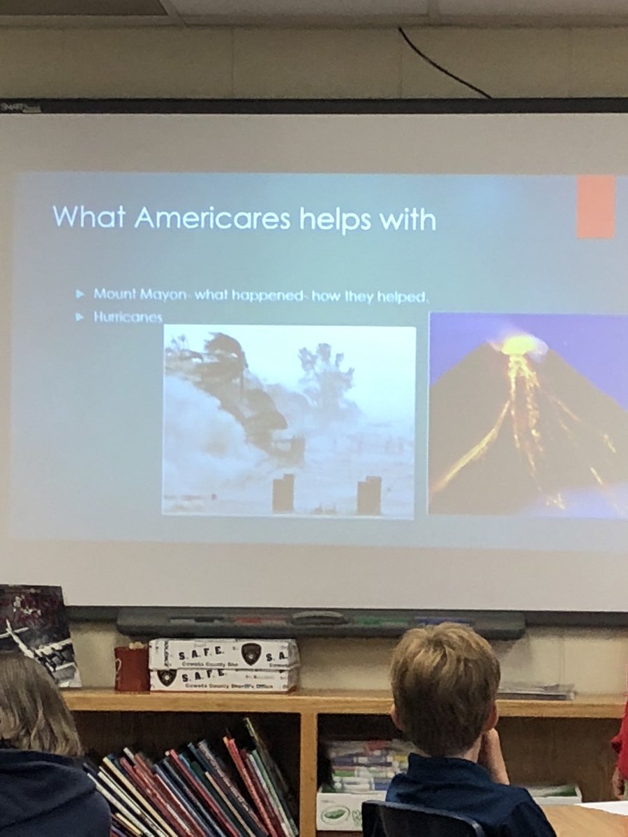 THS_5thgrade's tweet photo. Student presents argumentative essay to persuade class to donate to @Americares https://t.co/Ev4IsFMM6o
