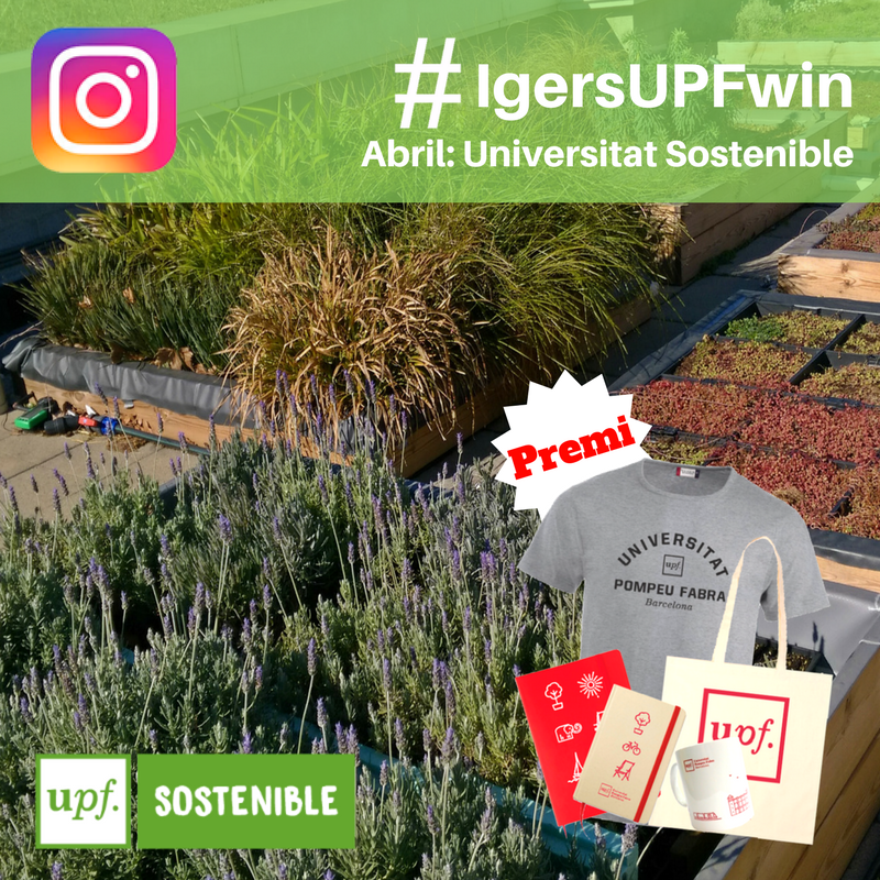 UPFBarcelona's tweet photo. Participa en el concurs #IgersUPFwin d'abril a Instagram!
Ensenya'ns com ets de sostenible quan estàs a la #UPF i podràs guanyar un súper lot de marxandatge + 2 gots sostenibles per a la Festa Major UPF 2018. 
Termini: 26/04 #FMUPF2018 @UPFSostenible https://t.co/l1nHorzgGq