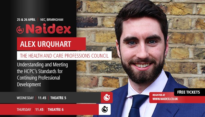 HCPCstakeholder's tweet photo. We will be exhibiting and speaking at @NaidexShow on the 25 and 26 April this year #WeAreAble https://t.co/4efVZslXSp