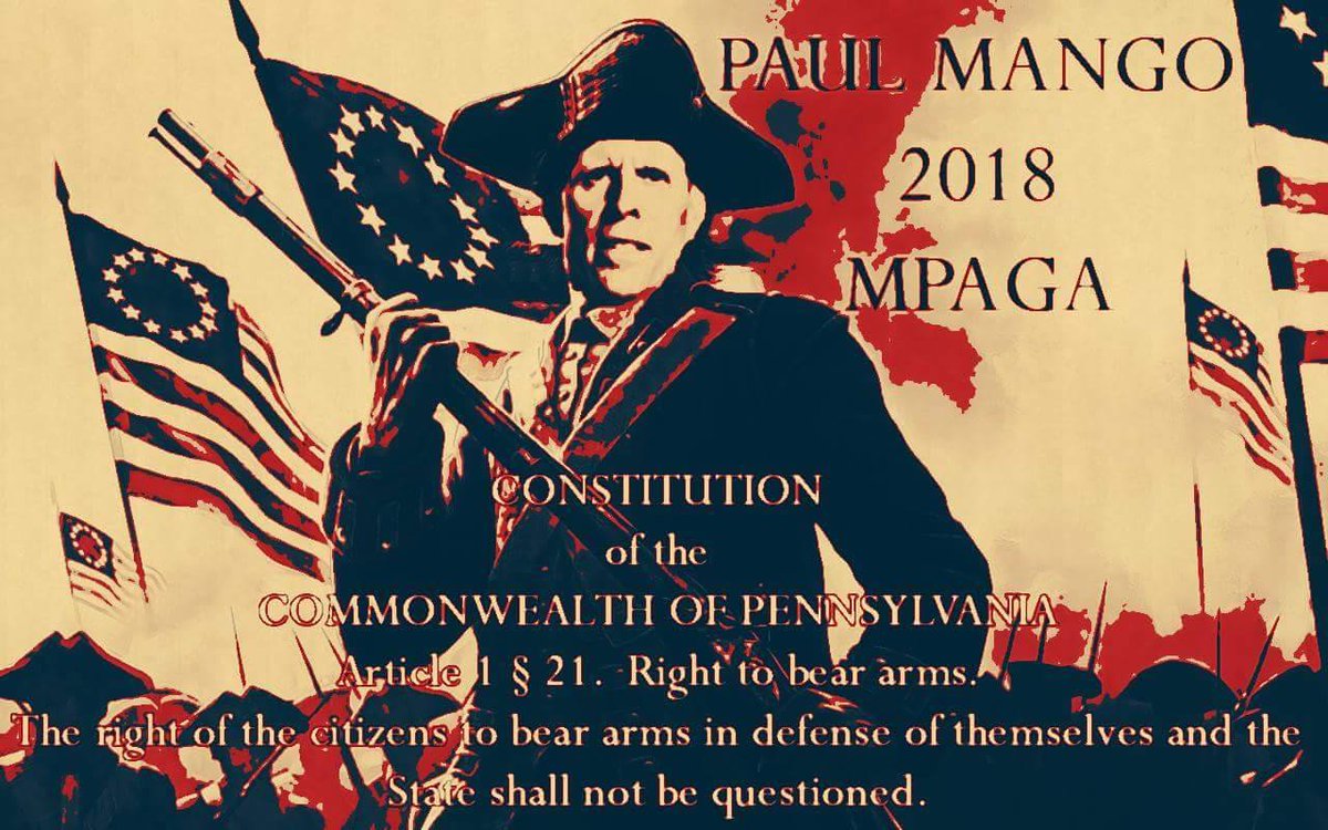 DonnaLeaMerrit1's tweet photo. @MangoforPA As Governor he will protect UR 2A in Pa.!
#ImVotingForMango #MangoForPa vite May 15th
@ReadingEagle @CarlaDaddesi @MyPhilaInquirer @BobbyLawrence @billie4congress @1180AMWFYL @69News @wfylradio @JljibBaker @BerksWomen @SarahPalinUSA @VPUPgh @dcepa https://t.co/LZbxcSw0CW