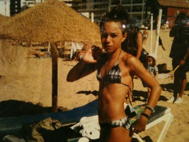 LydiaEmillen's tweet photo. So much body shaming on one of my recent insta pictures. This is me aged 10. My body type is pretty much the same I’ve always been this way. I don’t need to eat more, I eat just fine. Stop telling people what to do with their bodies. https://t.co/MX4H3Xdw3z