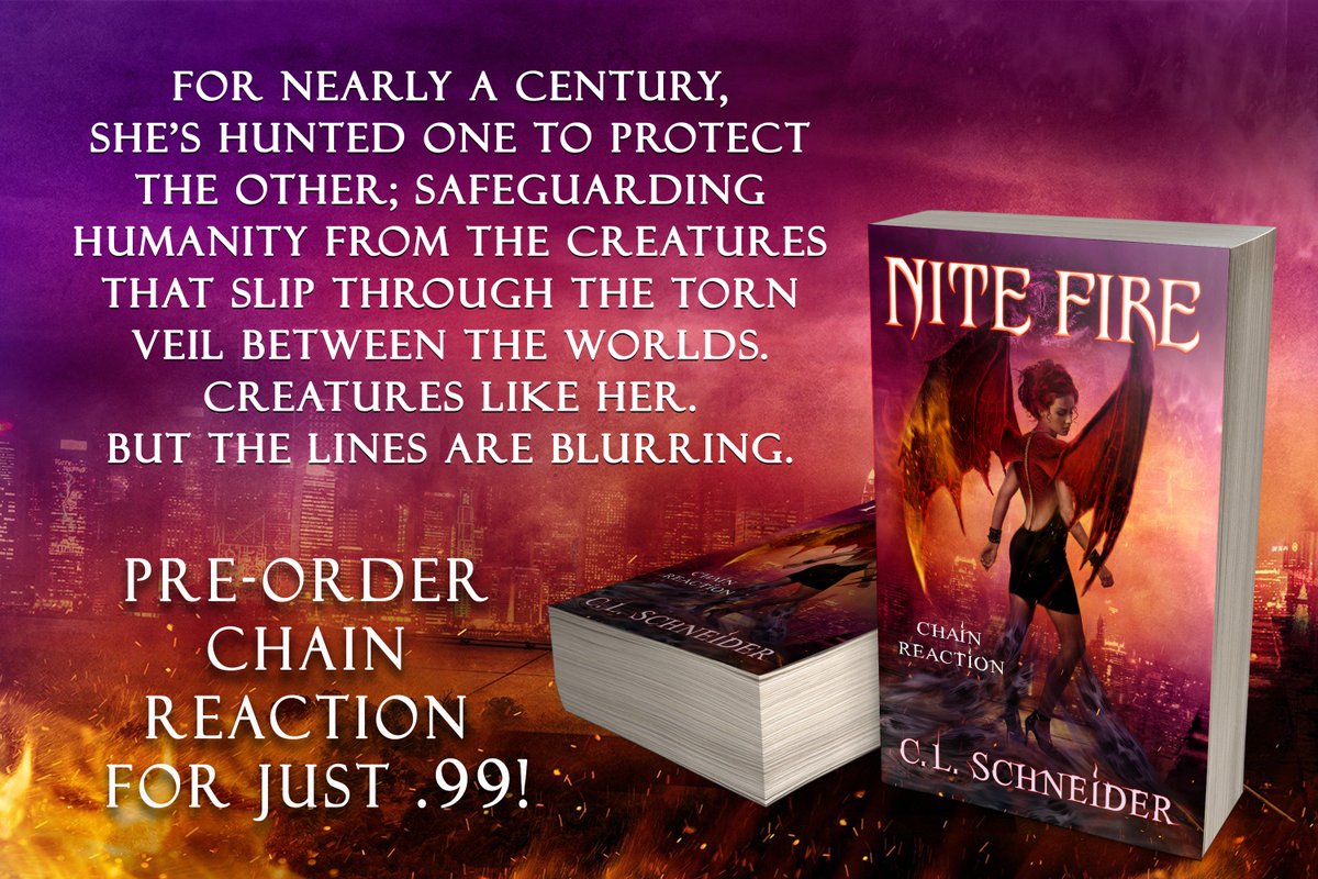 CLCannonAuthor's tweet photo. Pre-order Nite Fire: Chain Reaction today for just #99CENTS! 

https://t.co/yy80lrmFr3 

#fantasy #amreadingfantasy #urbanfantasy https://t.co/vTR1AHDGU6