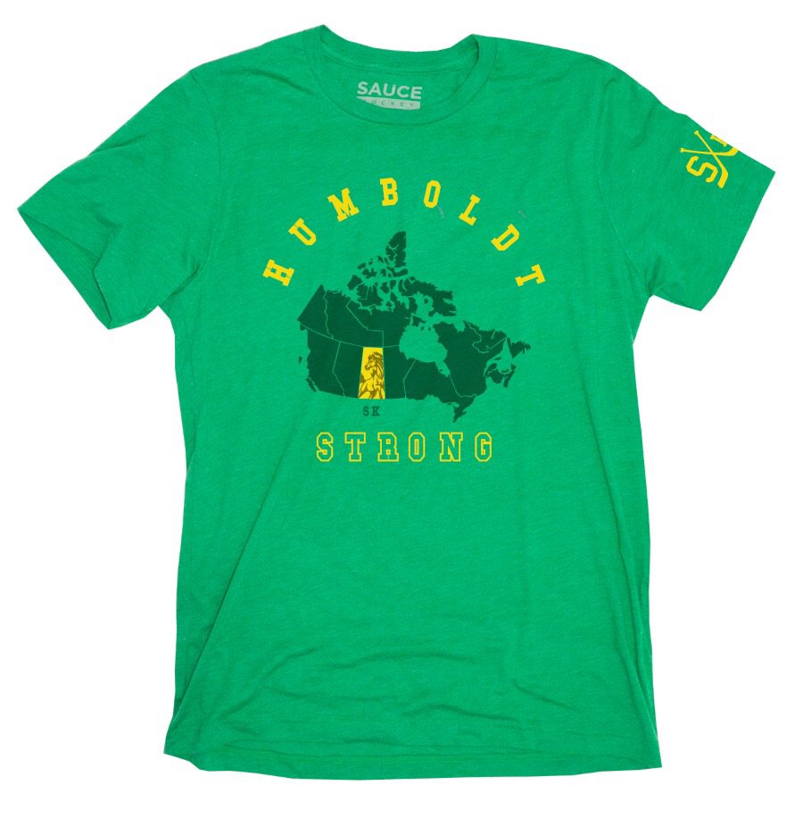 commie22's tweet photo. Good morning Folks...Sauce Hockey wants to do their part for Humboldt. 100% of profits go directly to families involved in tragedy. https://t.co/ThnGmhf4Of https://t.co/Aif3RN4OCl