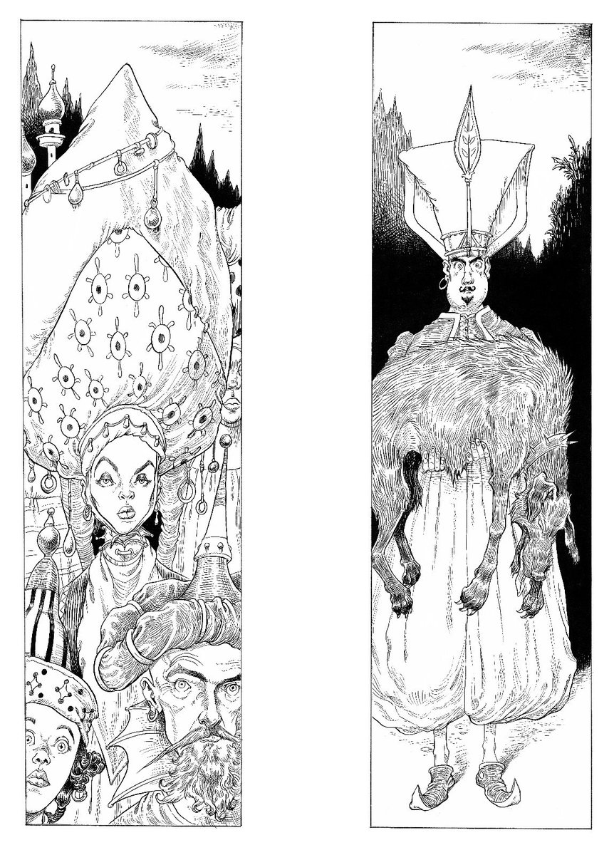 wizardingworld's tweet photo. ICYMI: Further examples of the glorious #TheTalesofBeedleIllustrated, with artwork by Chris Riddell and arriving 2 October. Head to @BloomsburyBooks for more! https://t.co/CfkS7CEOM2