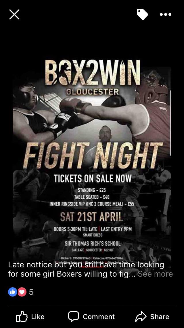 xxBoxerxx's tweet photo. Not long left now get your tickets while you can #Box2win https://t.co/KPAbhj3Ahg