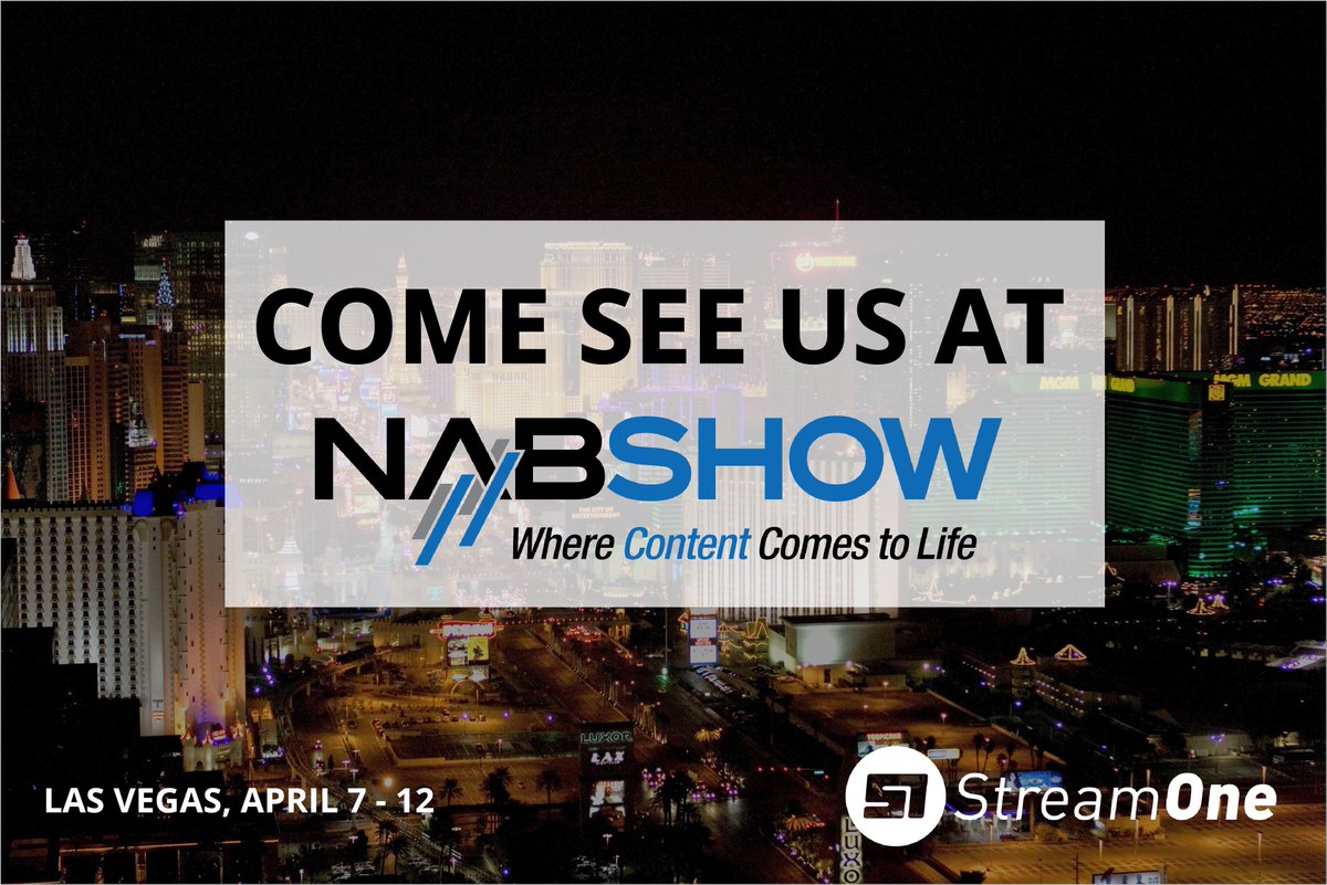 StreamOneTV's tweet image. We're happy to show our powerful and flexible video platform at NAB! With great tools to increase revenue and enhance viewers experience, such as interactive video, recommendations, ssai, live recordings, multi-cdn and cross-brand publishing! Meet us: ow.ly/puQN30jozN0