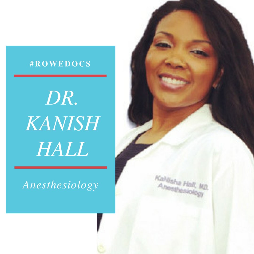 rowedocs's tweet image. MEET THE ROWEDOCS: Dr. Kanisha Hall (LA) is a Board Certified Anesthesiologist with a growing Women&apos;s Health Practice, that focuses on nutrition, hormonal balance, menopause, weight loss, and sexual wellness.

#rowedocs #medtwitter #somedoc #telemedicne #askadoctor #meetthedocs
