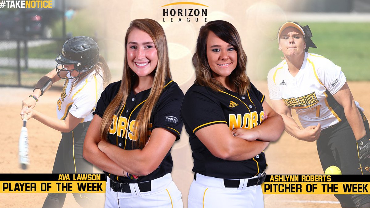NKUNorseSB's tweet photo. For the second time this season, we've swept the #HLSB honors! Congrats to Ava Lawson and Ashlynn Roberts!
Read more: https://t.co/aOazcaeCAO
#NorseUp #TakeNotice https://t.co/xpieD7i9Dc