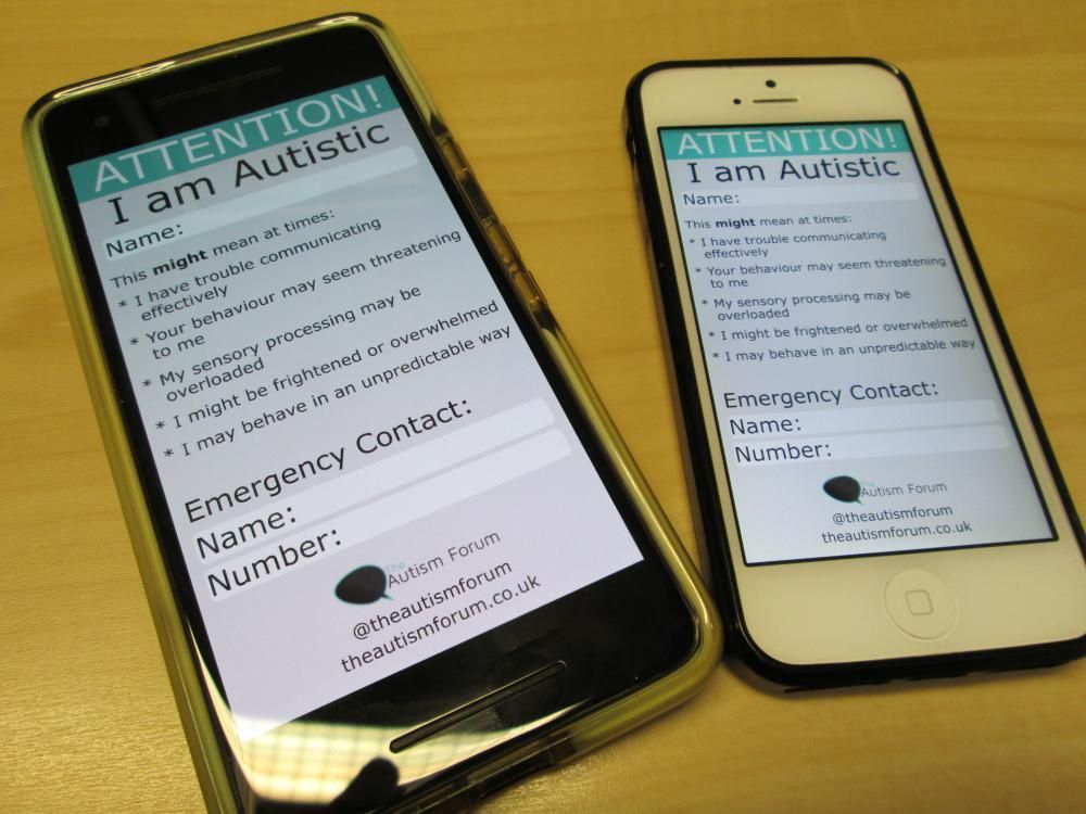 theautismforum's tweet photo. Autism Alert Card - The Autism Forum - #AutismAwarenessMonth #AutismAwarenessWeek #ActuallyAutistic #AutismAwareness #Aspergers #Autism #autismalertcard https://t.co/A4pHbapLQA https://t.co/yMC1tfKtnI