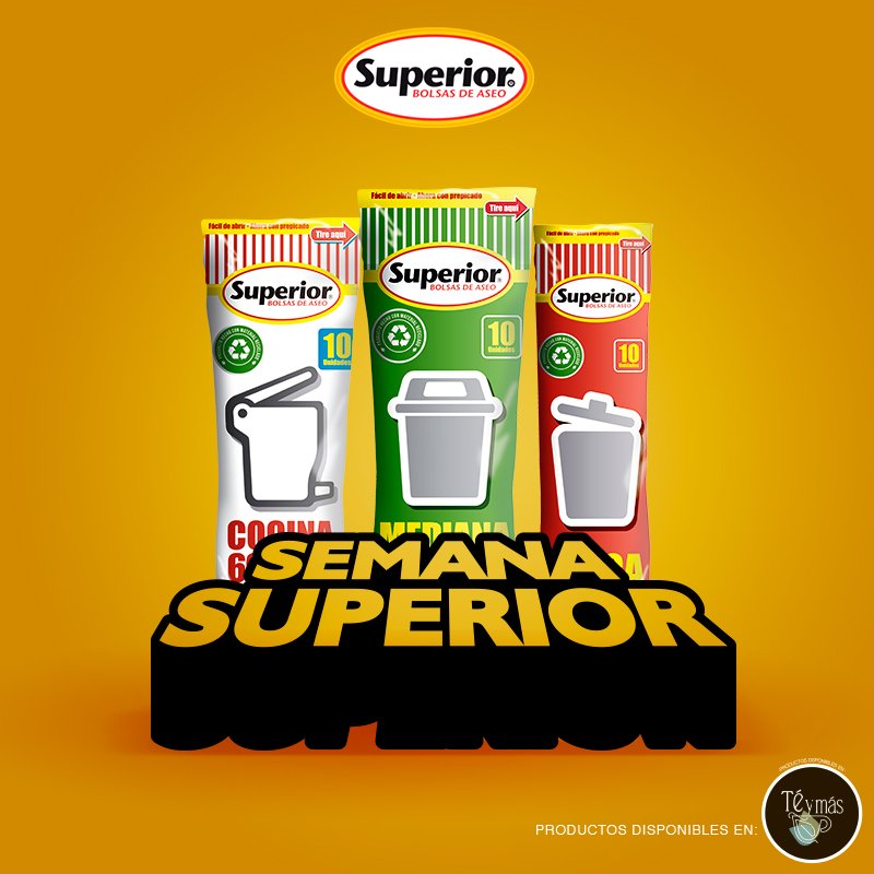 redciclando's tweet photo. Recuerda tu semana es Superior cuando usas nuestras bolsas creadas con material plástico reciclado. https://t.co/6iPl5TYPNs