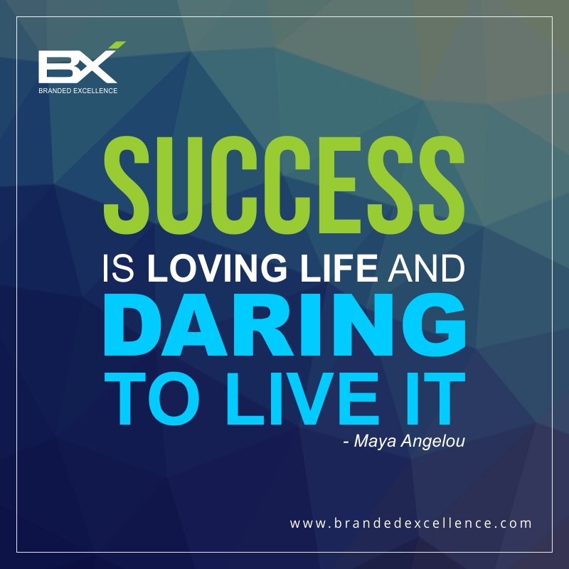 DarrenElder_'s tweet photo. Success is loving life and daring to live it. - Maya Angelou
#Success #BrandedExcellence #PositiveLife #Dreams https://t.co/H5kD0M7Qhg
