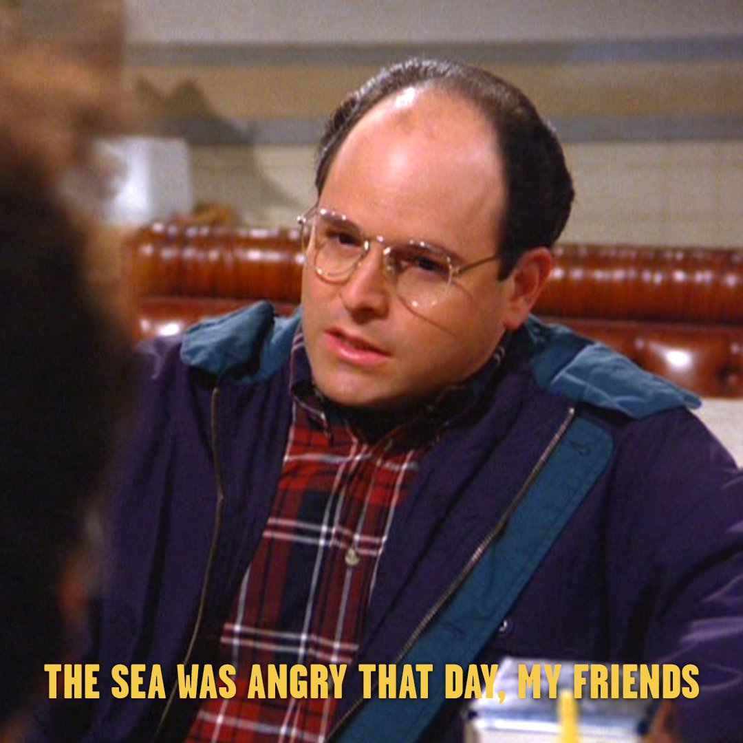 …Like an old man trying to send back soup in a deli.  “The Marine Biologist” tonight on #Seinfeld! https://t.co/Bi2EOshgxC