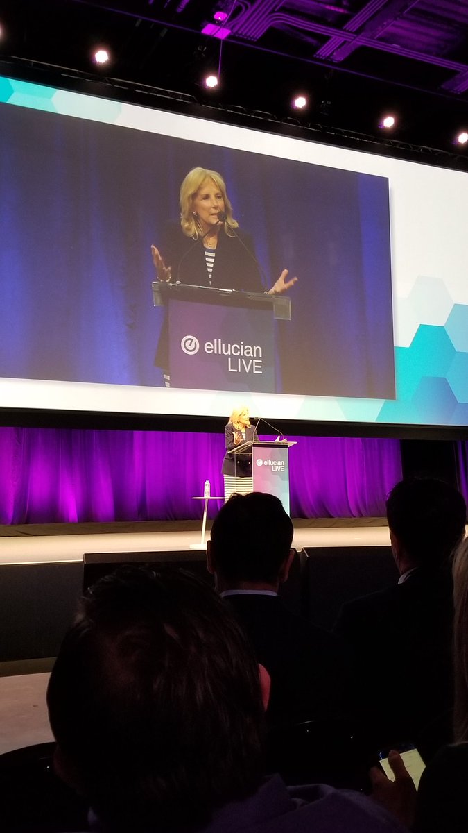 Dr. Jill Biden reminding us all that you don't have to be a teacher to be passionate about helping students!