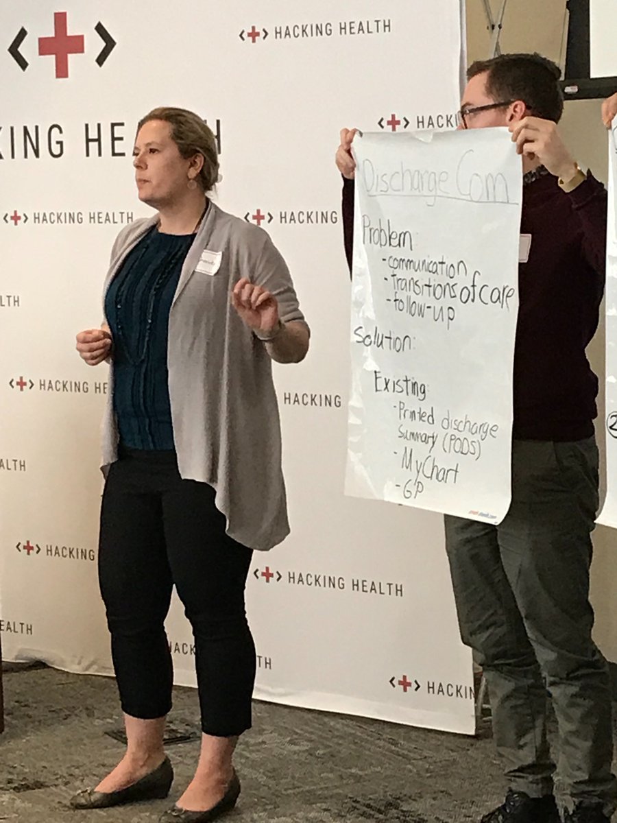 atgreenhill's tweet photo. @hackinghealthca @HackingHealthTO Amazing how many of the teams identified the same issues - real-time, communication, loneliness, what happens in real life and how it impacts health outcomes... #ptcentered #healthinnovation cc @juliedrury https://t.co/j00bLvGZ7t