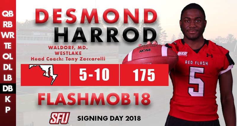 capturatephotos's tweet photo. Saint Francis U FB (@RedFlashFB) Tweeted:
Welcome @desmondharrod5 to the #RedFlash family!!! Harrod led Westlake HS to an 8-3 record this season. #FlashMob18

https://t.co/Jlky2bAGBe https://t.co/mRSLCfrUZ5 https://t.co/obBHvMzuYO