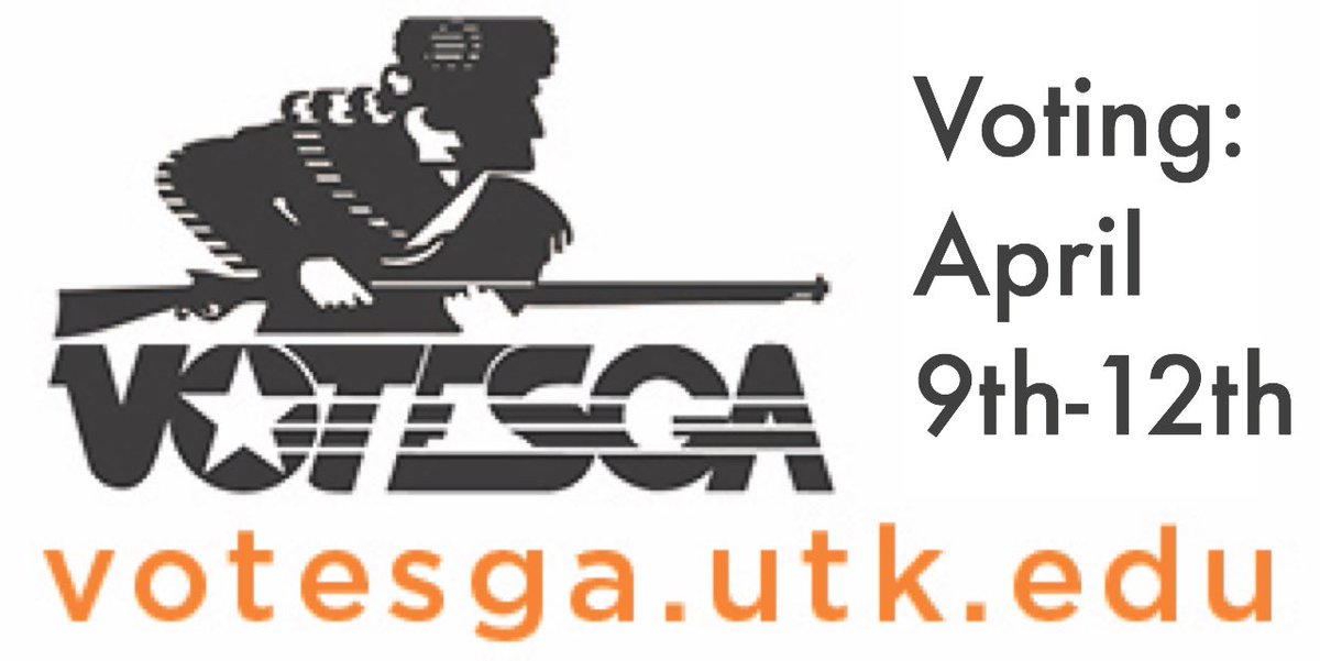 SGA elections have begun! Head to  sga.utk.edu/elections/ to vote for your Student Body Representatives!