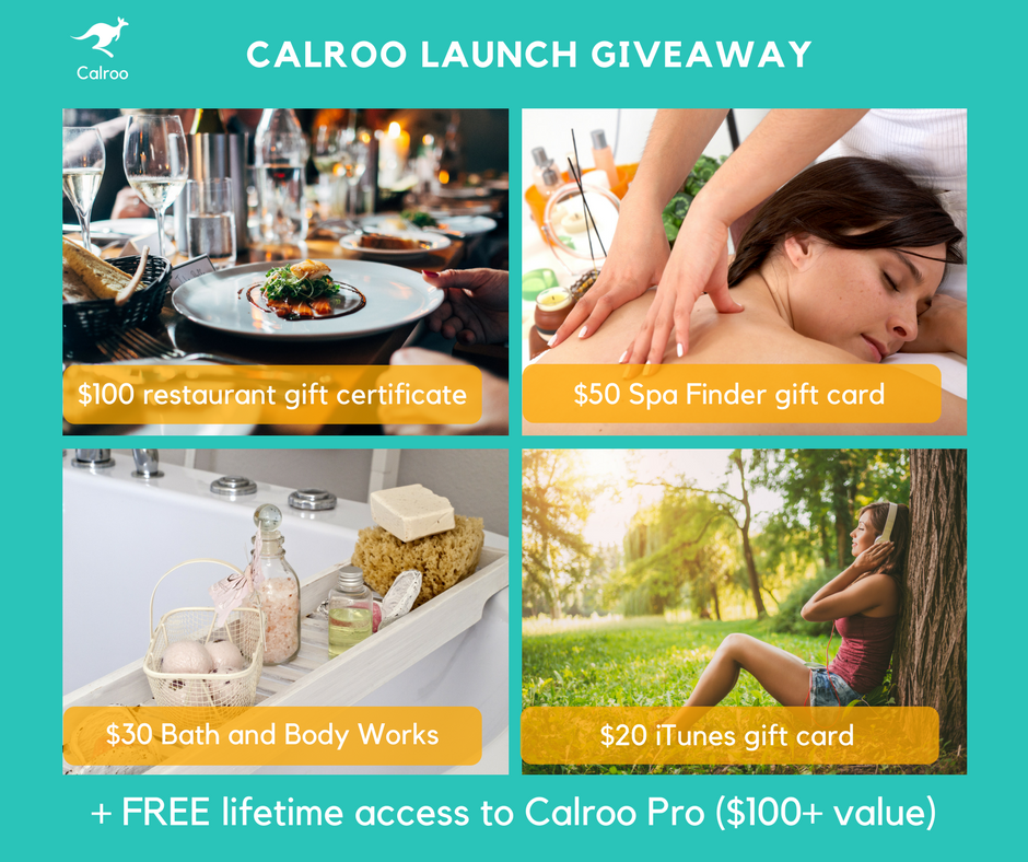 HeatherLopezCEO's tweet photo. Try out the free @Calroo_app & enter to win a prize pack worth over $300! US 18+. Ends 4-12-18. https://t.co/VqfLFoBsEI #Calroo #CalrooPartner https://t.co/WX7a2wvvrB