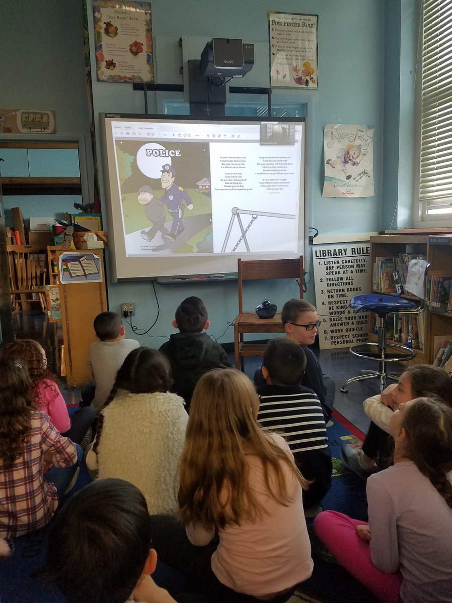 Mrs_Rafter's tweet image. Today we listened and interacted with a real author who wrote the book, Guess Who Neighborhood, on @StreamableL! @OaksSchool3 #communityhelpers #learningwithtechnology