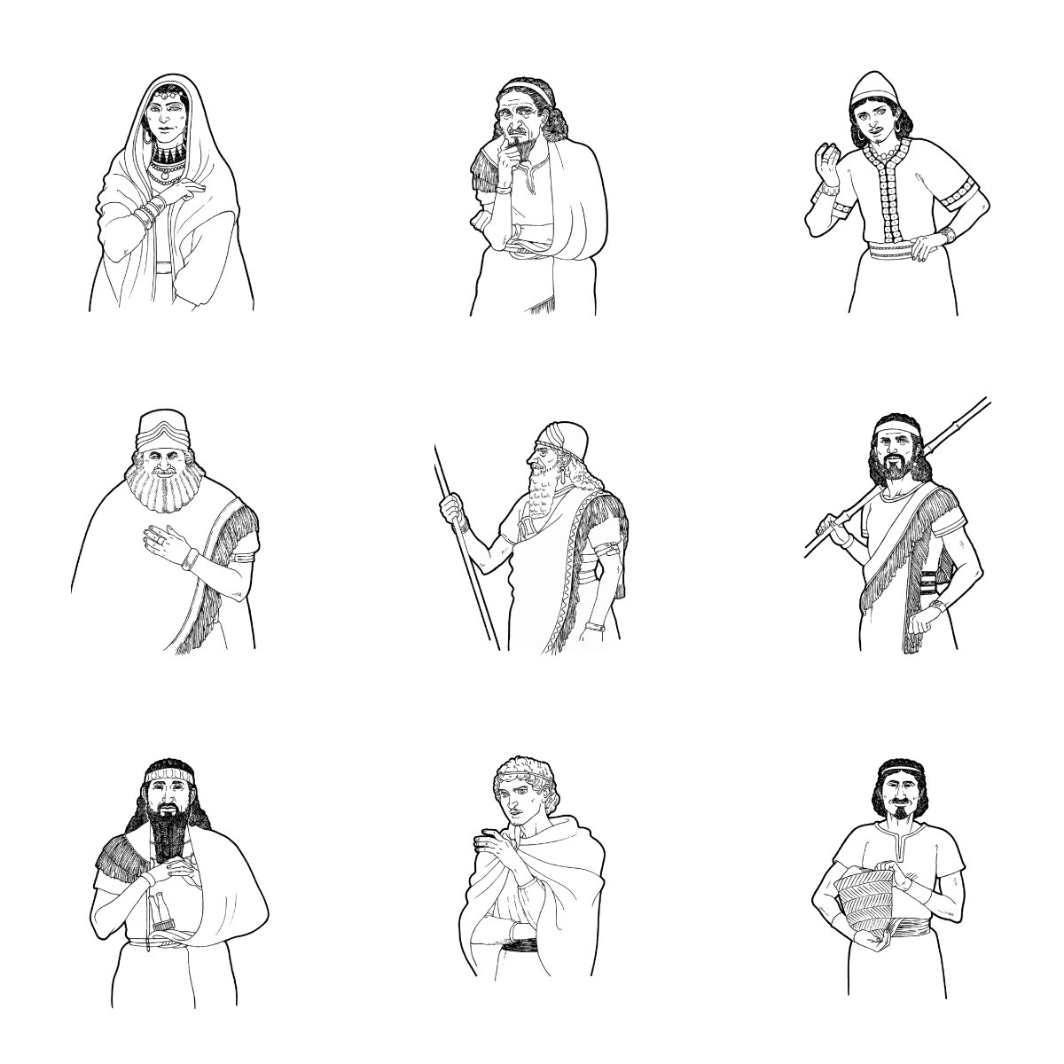 まいまい堂 Na Twitteru 太い線画での初めてのお仕事になるのと 様々職業の古代メソポタミア人の服装を考えるなど とても楽しいお仕事でした 書店でお見かけの際はぜひご覧下さいませ 大富豪が教える成功法則 出版 株式会社レジデント社 イラスト