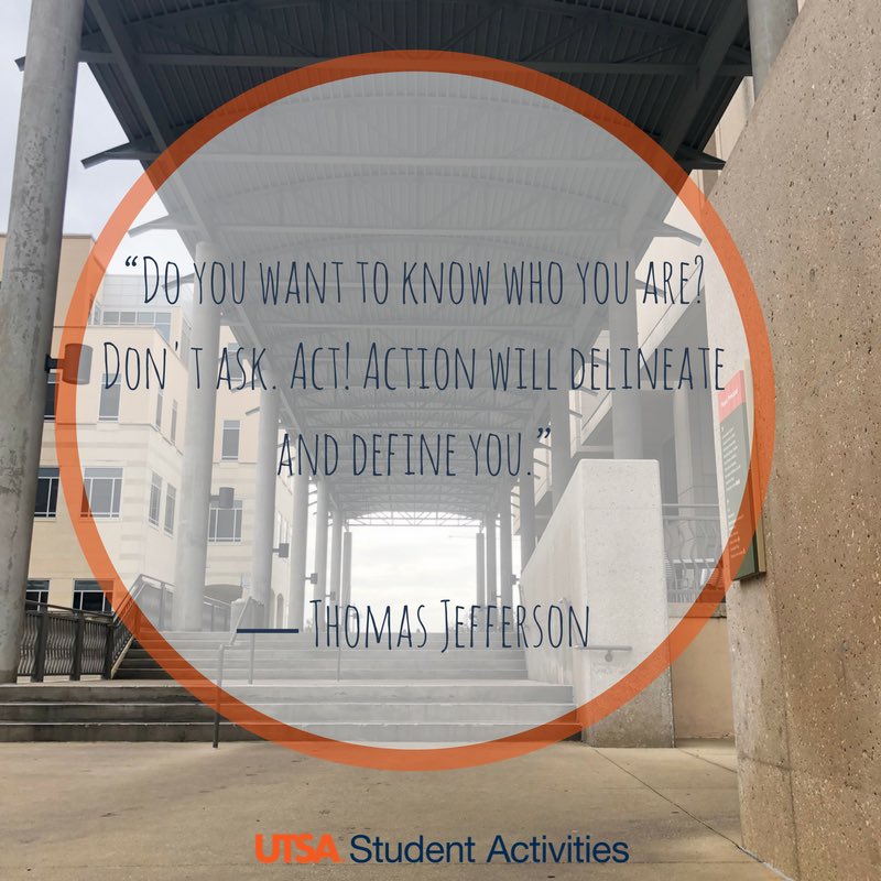 UTSAGetInvolved's tweet photo. #motivationmonday #utsa https://t.co/JCqJp7a3o6