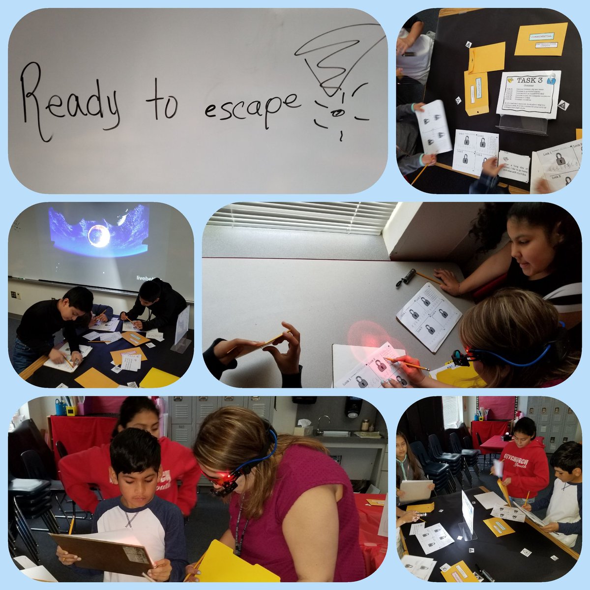 LuzRTexas's tweet photo. Applying what they learned!!!! 4th grade in action!!!! Thank you Mrs. Hernandez!!!!! https://t.co/PA2H9A8CnY