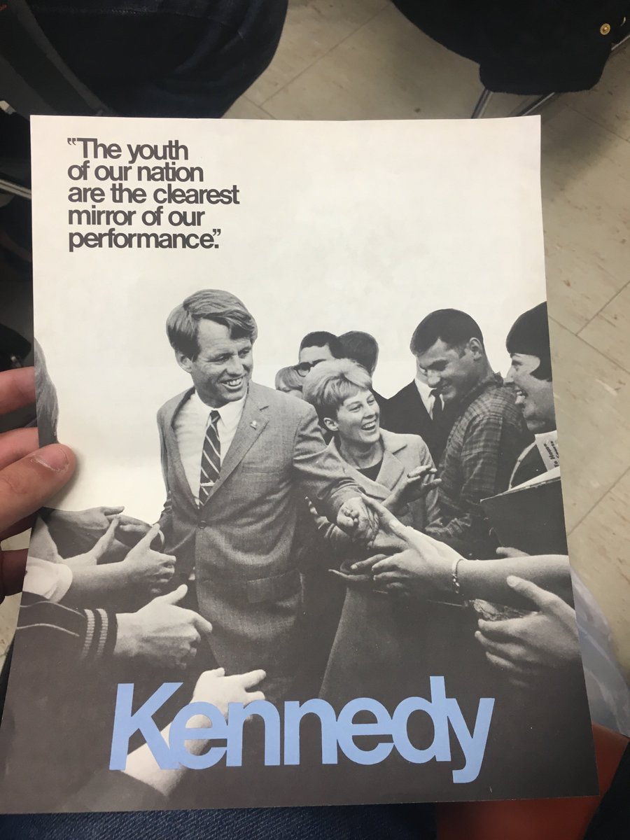 JaredGoerke's tweet photo. "The youth of our nation are the clearest mirror of our performance." -Robert F. Kennedy 

This quote was actually used on all of his campaign literature. When the adults fail, it's the job of students to make a stand. 

#StudentsStandUp #MarchForOurLives #HereWeGoAgain https://t.co/ezue0JEXNP