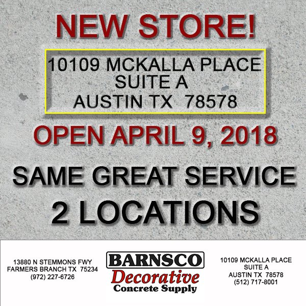 Decorative Concrete On Twitter Exciting News Barnsco Decorative