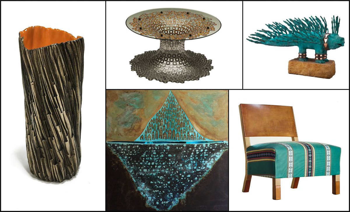 craftcouncil's tweet photo. Designers @susanebrowndesi and @auroradecor will be creating an orange-themed room vignette at the #ACCstpaul show, April 20-22 at @RiverCentre, with pieces by Angela Sample, Louis J Andrew, Mark Fischer, Matthew Nafranowicz, and Robert Matthews. https://t.co/KSlM9ejTev #ACCshow https://t.co/384p3NR1dv