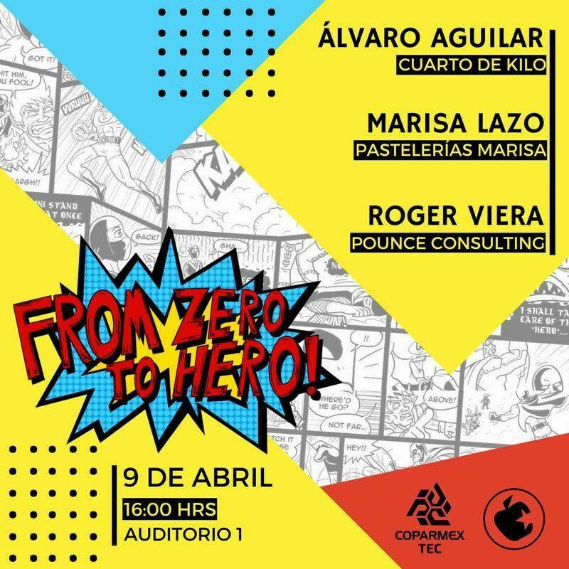 Vieraroger's tweet photo. ¡Nos vemos hoy en el @TecdeMonterrey Campus #Guadalajara, Auditorio 1, a las 4PM! Para compartir un poco sobre mi historia...de cómo de la nada, con trabajo y ganas, puedes convertirte en el héroe de tu #historia. https://t.co/W1MUvHGxS9