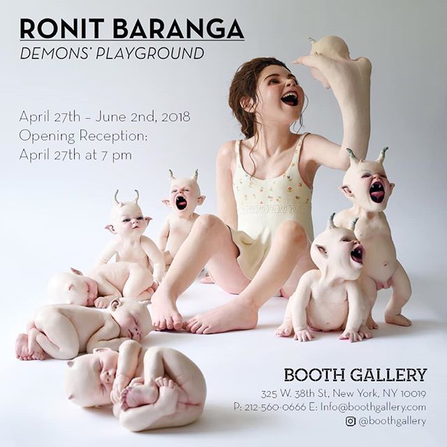 ronitbaranga's tweet photo. "Demons' Playground", solo exhibition in @boothgallery, NYC! Opening April 27th!
#RonitBaranga #Art #Sculpture #GettingReadyForNYC #DemonsPlayground #SoloExhibition #BoothGallery #Watchers #Projection https://t.co/CAodqvxCe5 https://t.co/w5JxwL4rq0