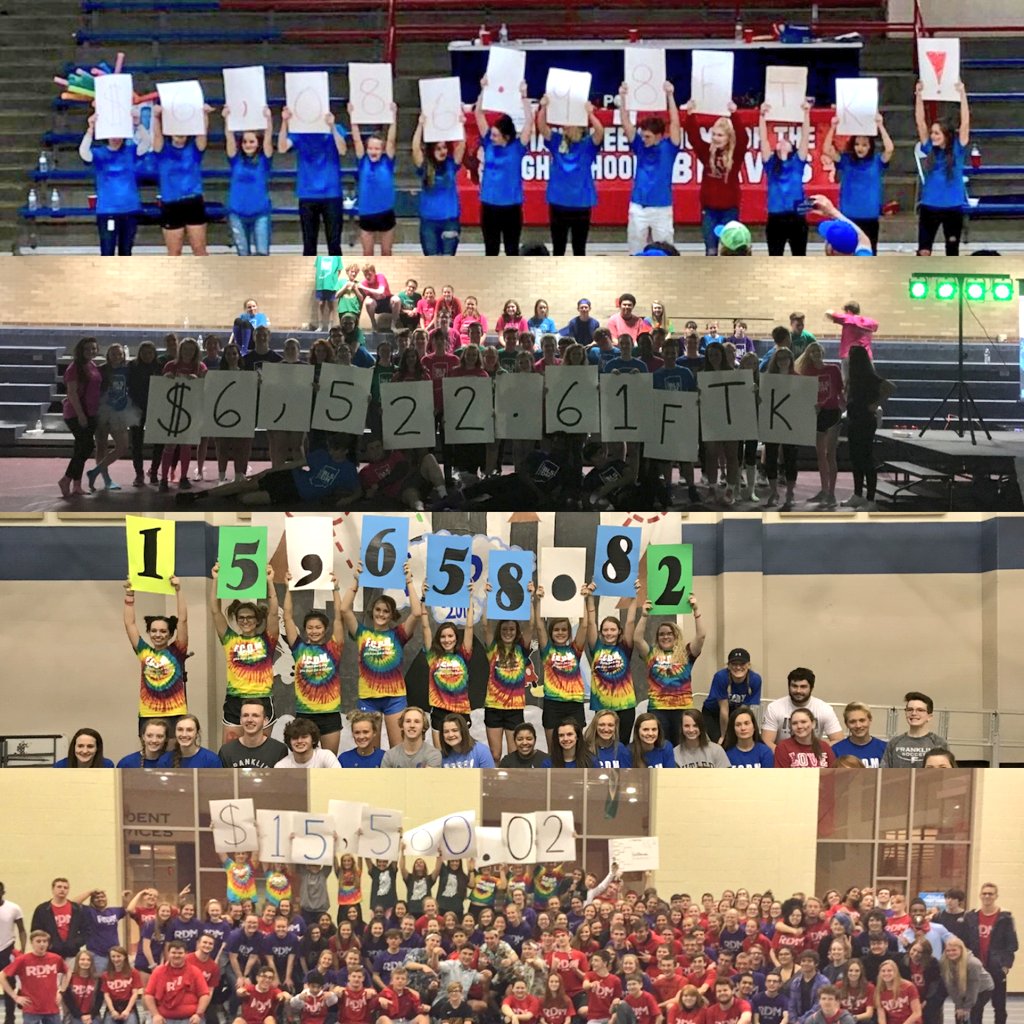 rileykidsDM's tweet photo. ....WOW. 10 Riley DM programs across the state raised a combined $571,9k this weekend! We are so excited to recognize and thank these incredible high school and college students! What a weekend! #WeekendTotalUpdate https://t.co/FPdoQSIlzV